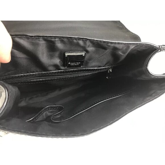 Simply‎ Vera Wang Black Womens Top Handle Turn Lock Inner Pockets Handbag - Picture 7 of 9